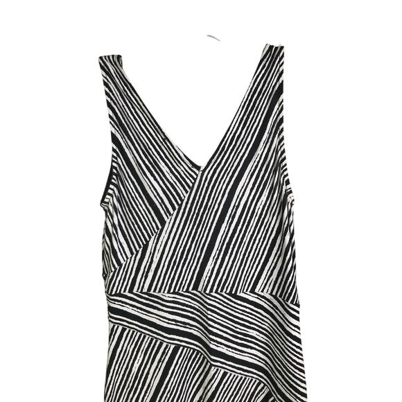 Tommy Bahama Maxi Dress Womens Size XXS Black White Sleeveless V-Neck - Picture 4 of 8